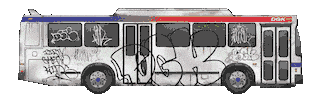Public Transportation Bus Sticker by dgk