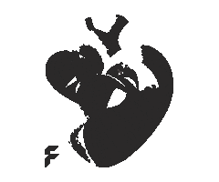 Human Made Heart Sticker by FLYERALARM