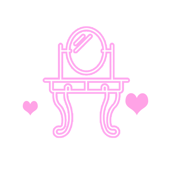 El tocador rosa Sticker