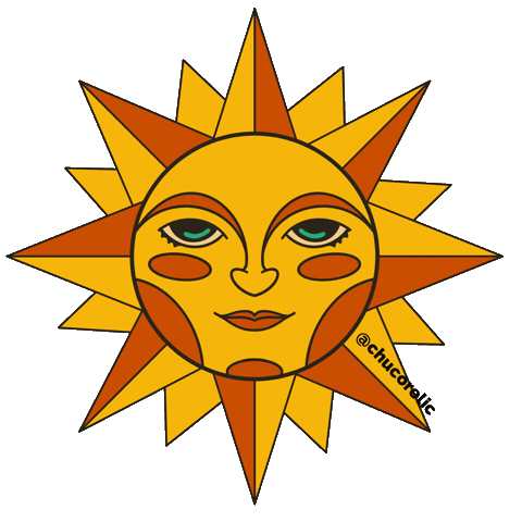 El Paso Sun Sticker by Chuco Relic