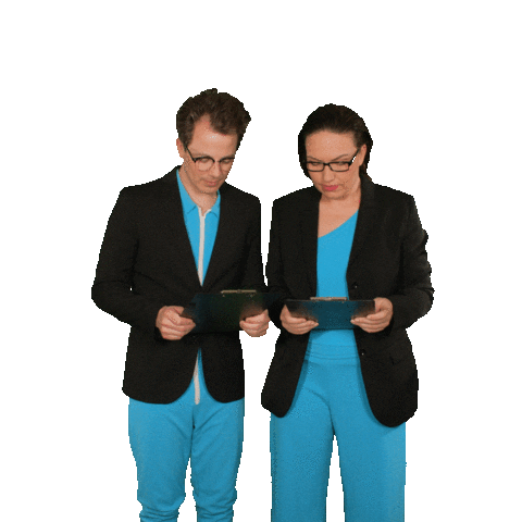 Blauwe Vinkjes Sticker