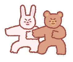 Angry Fighting Sticker