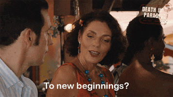 New Beginnings Toast GIF by Death In Paradise