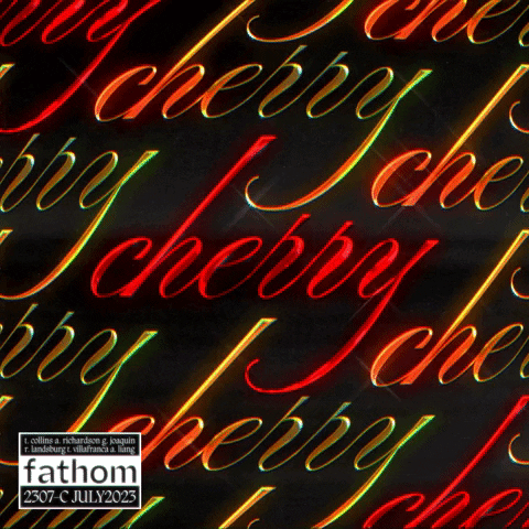 FathomCompany animation cherry script album cover GIF