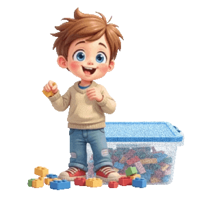 Boys Girls Legos Sticker