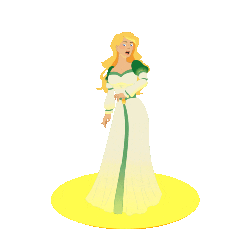 Surprised Princess Odette Sticker by The Swan Princess