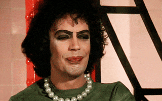 surprised rocky horror picture show GIF