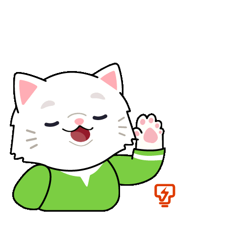 Whitecat Tnb Sticker by Tenaga Nasional