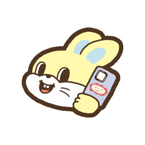 Bunny Iphone Sticker by KEBUKE