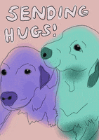 Miss You Dogs GIF by GIPHY Studios 2021