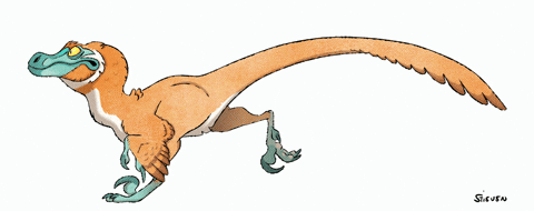 running raptor animated