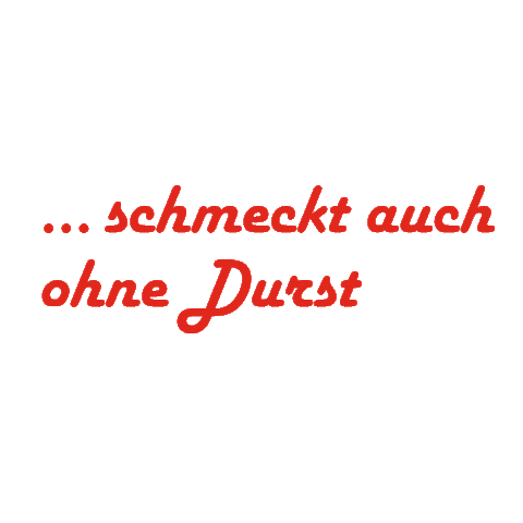 Bier Durst Sticker by Bilger Stümple