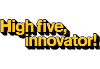 High Five Number One Sticker by Arizona State University