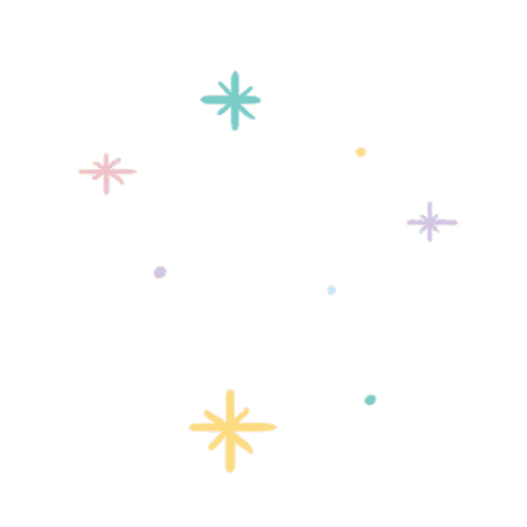 Stars Sparkle Sticker by Ana Luciano