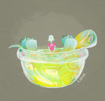 cruzarama turtle floating soup shell GIF