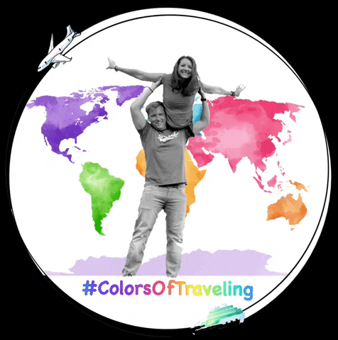 ColorsOfTraveling travel holiday trip aroundtheworld GIF