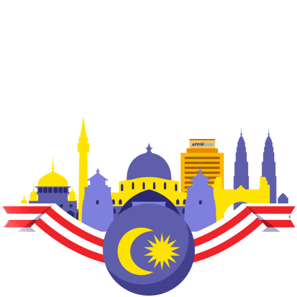 Malaysia Merdeka Sticker by AffinMy
