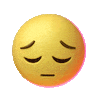 Sad Face Sticker by Emoji