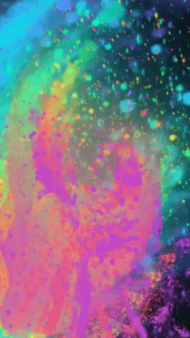 Jackson Pollock Rainbow GIF by Mollie_serena