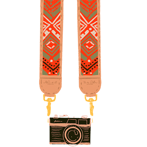 Nenacamerastrap Sticker by Nena & Co.