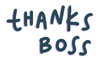Thanks Boss Sticker