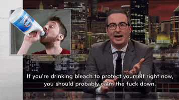 John Oliver Drinking Bleach GIF by Last Week Tonight with John Oliver
