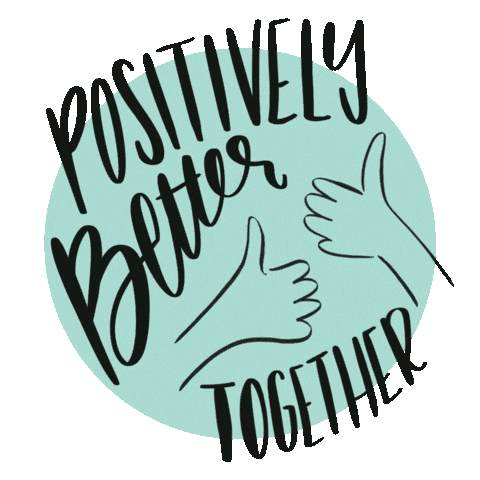 Better Together Thumbs Up Sticker by Kelly Moses