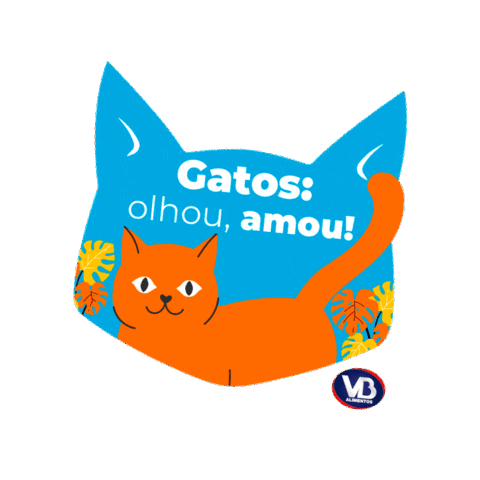 Cat Pets Sticker by VB Alimentos