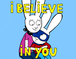 I Believe In You Love GIF by Simon Super Rabbit