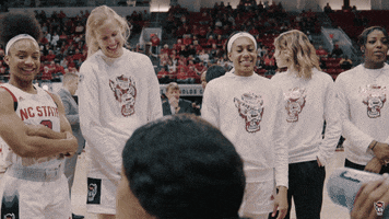 Crutchfield Laughing GIF by NC State Athletics