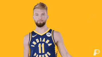 Flexing Domantas Sabonis GIF by Indiana Pacers