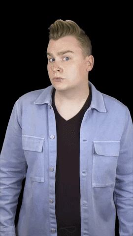 Celebrity gif. Layered sequence of Tom Hearn going through different stages of thought and emotion, looking calm and pensive while scratching his temple and frowning, and then appearing overwhelmed, clawing at his face, flipping off his over-shirt, and yelling.