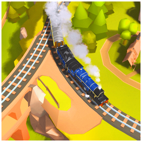 Steam Train GIF by Pixel Federation