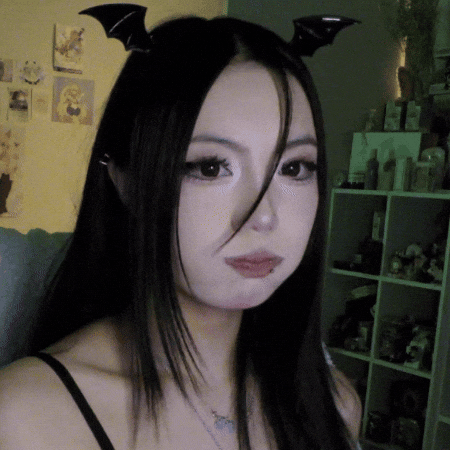 Beautiful Girl Eating GIF