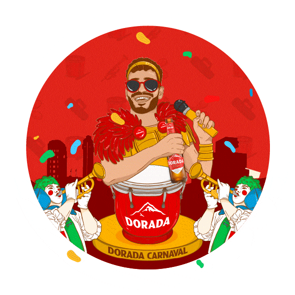 Carnaval Canarias Sticker by Cerveza Dorada