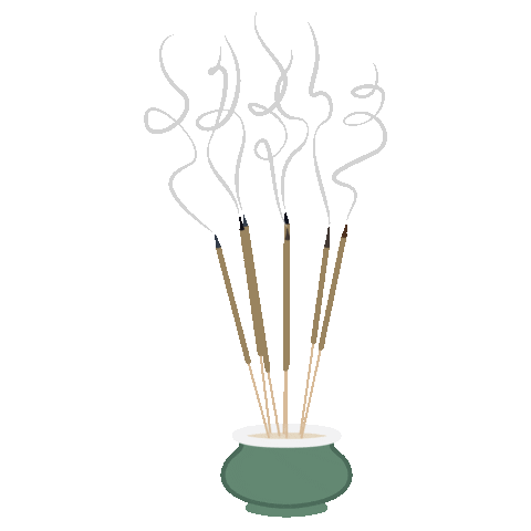 Smoke Meditation Sticker by Lerab Ling