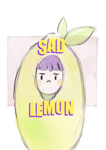 Sad Lemon GIF