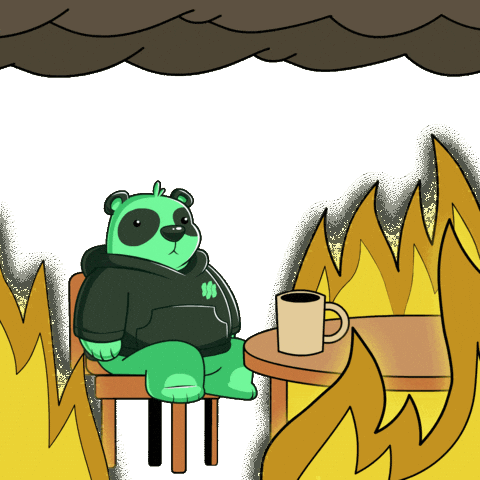 Awkward Everything Is Fine Sticker by SuperVerse