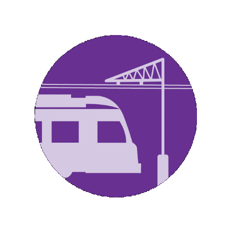 Purple Line Sticker