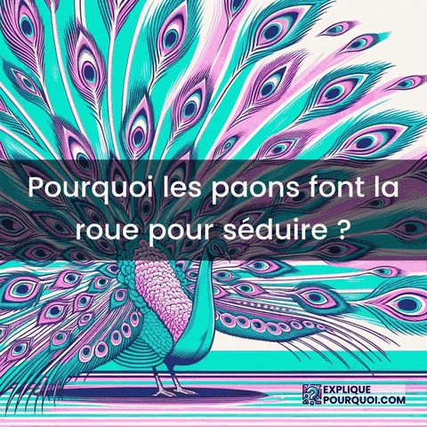 Roue Paon GIF by ExpliquePourquoi.com