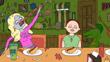 Adult Swim Eating GIF by Augenblick Studios