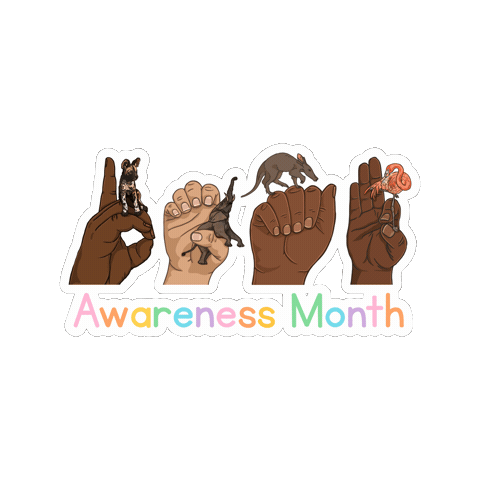 Sign Language Deaf Awareness Sticker