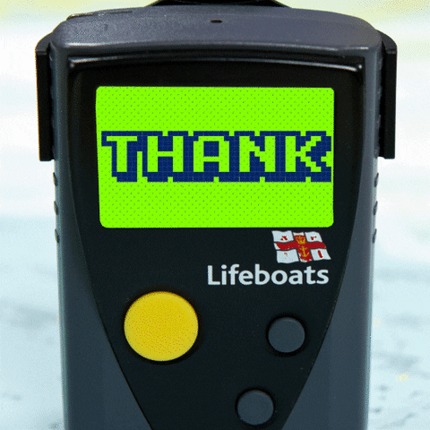 Search And Rescue Thank You GIF by Royal National Lifeboat Institution