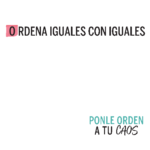 Ponleordenatucaos Sticker by QUO VADIS BLOGS