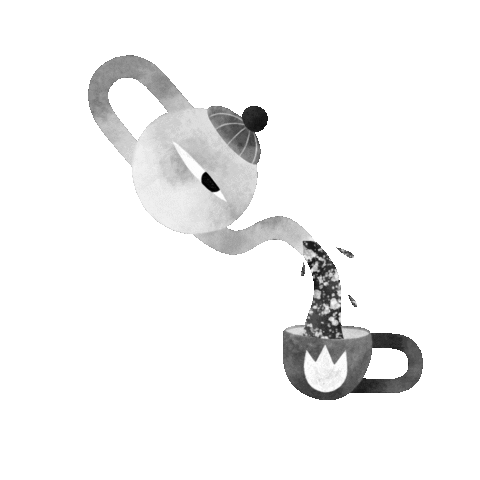 Tea Eye Sticker by Fanny Demarais