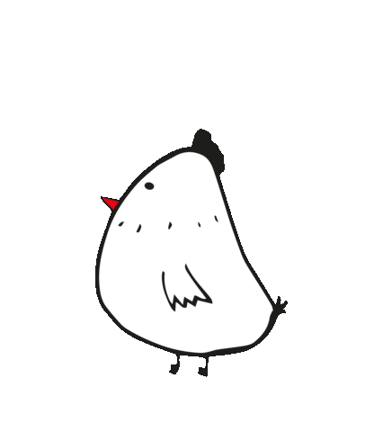 kartenhuhn Sticker