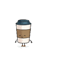 Happy Coffee Sticker by The Otter Space