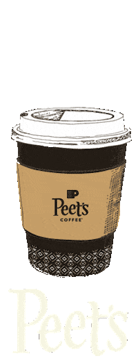 Cup Of Coffee Latte Sticker by Peet's Coffee