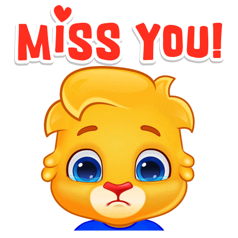 Miss You Love Sticker by Lucas and Friends by RV AppStudios