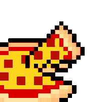 Pizza Pixel Art Sticker by ?an!c Official